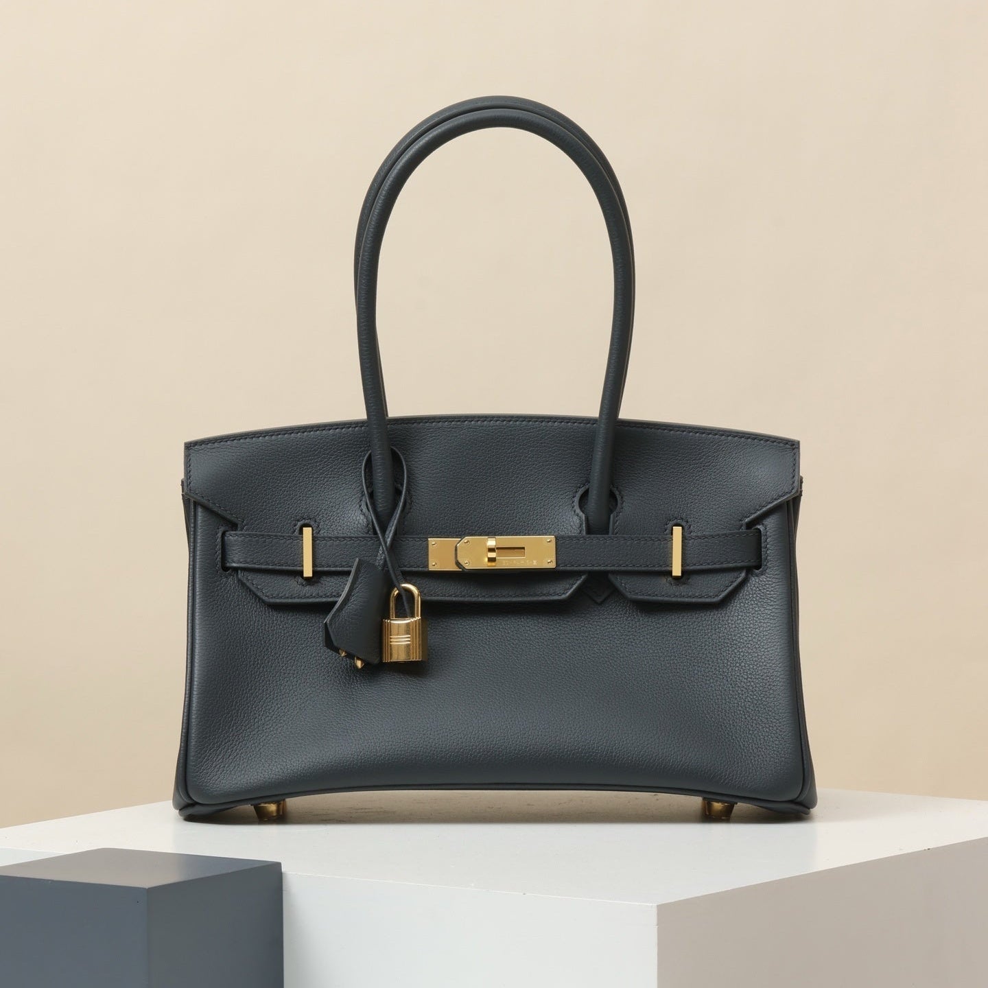 Hermès Birkin 30 Bleu Indigo Epsom Leather with Rose Gold Hardware