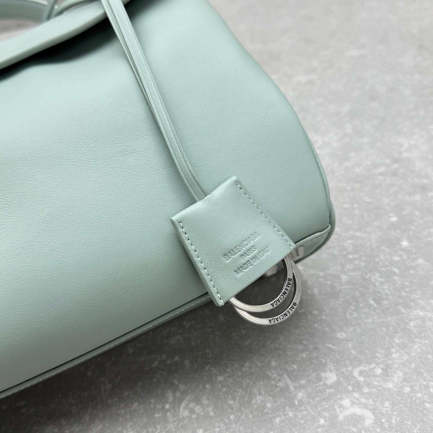 Balenciaga Rodeo Small Mineral Green Leather Bag
