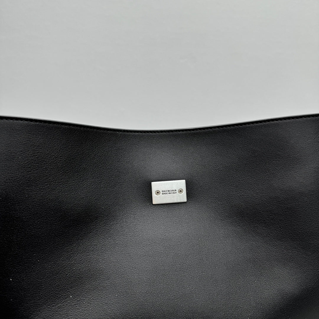 Balenciaga Bel Air Shoulder Bag | Luxury Leather Handbag with Turn-Lock Closure