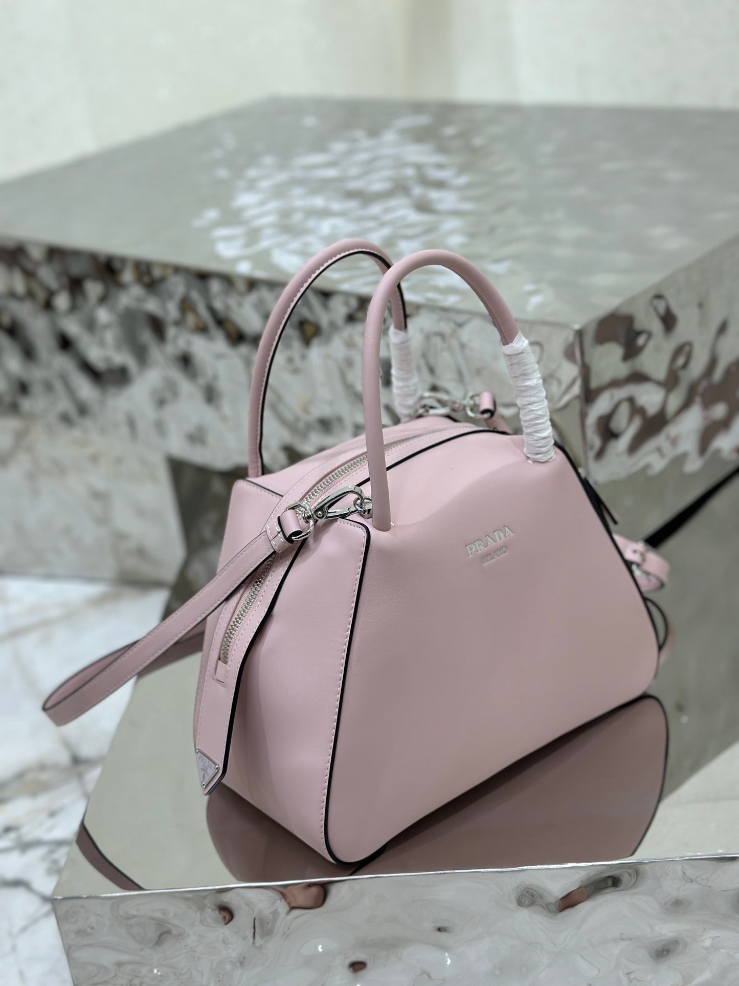 Prada Supernova Small Leather Bag – Calf Leather with Detachable Shoulder Strap