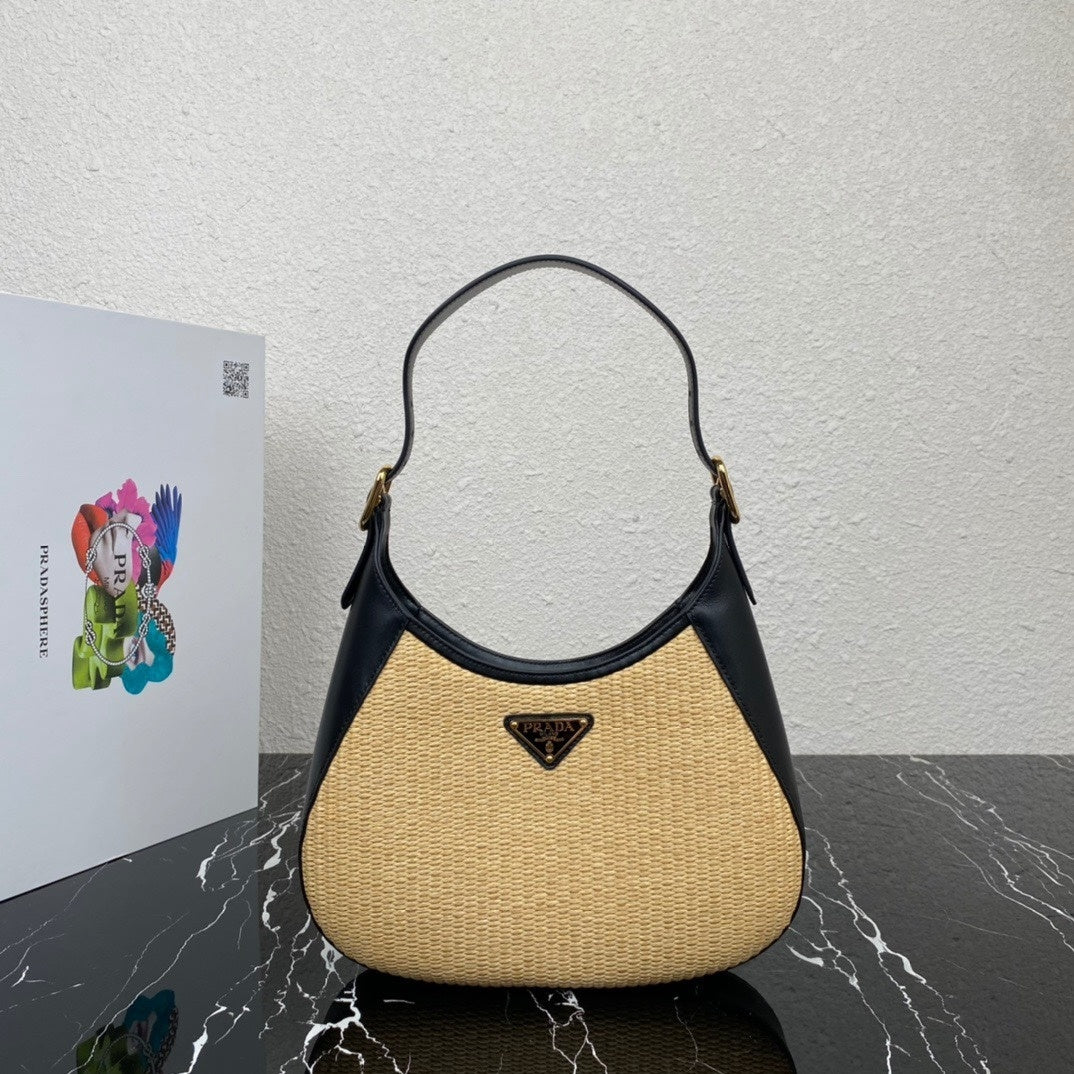 Prada Woven Cleo Shoulder Bag