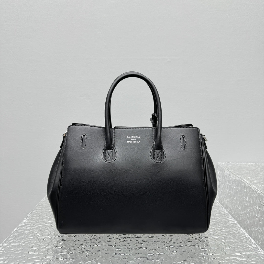 Balenciaga Bel Air Carry All Black Calfskin Luxury Tote Bag