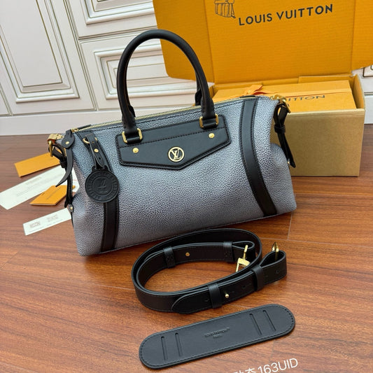 Louis Vuitton LV Biker MM Bag in Dark Denim Pixel Lambskin Leather