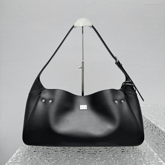 Balenciaga Bel Air Shoulder Bag | Luxury Leather Handbag with Turn-Lock Closure
