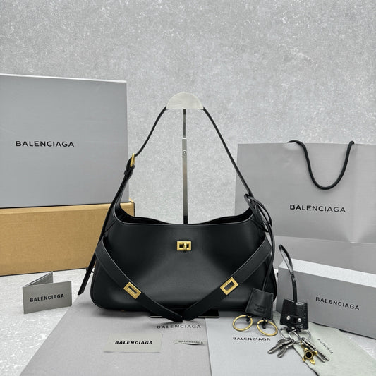 Balenciaga Bel Air Small Black Leather Shoulder Bag
