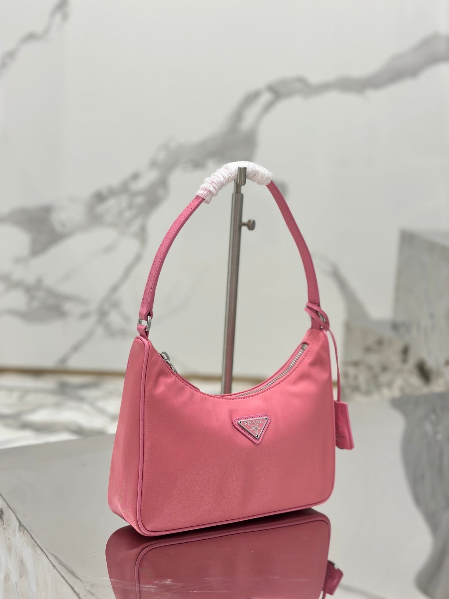 Prada Re-Edition 2005 Re-Nylon Shoulder Bag – Pink
