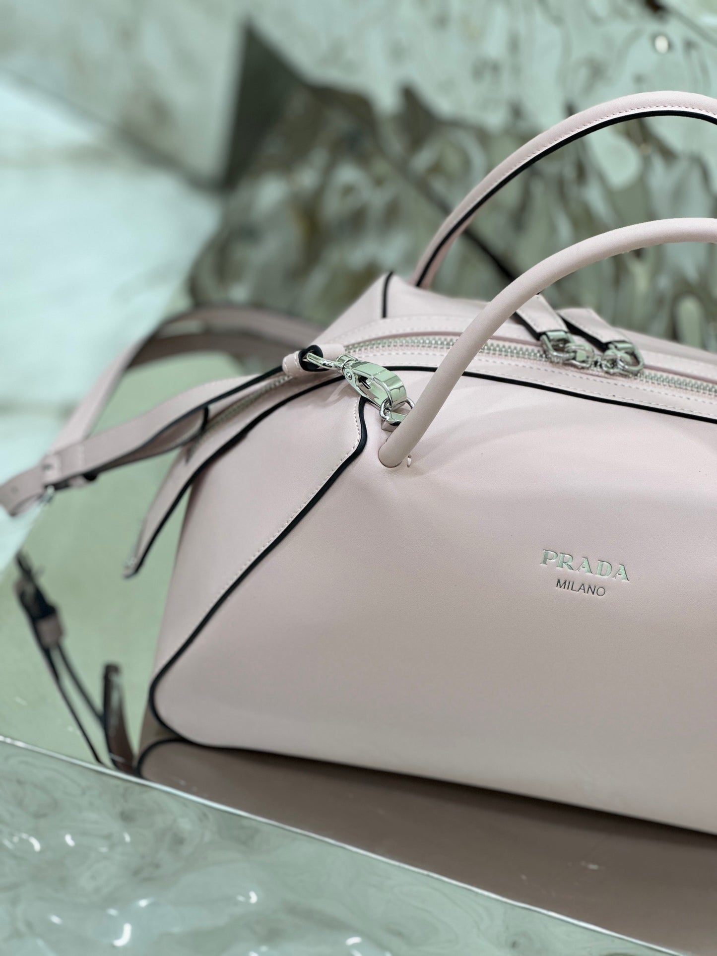 Prada Supernova Brushed Leather Handbag in Pink – Elegant Luxury Designer Bag