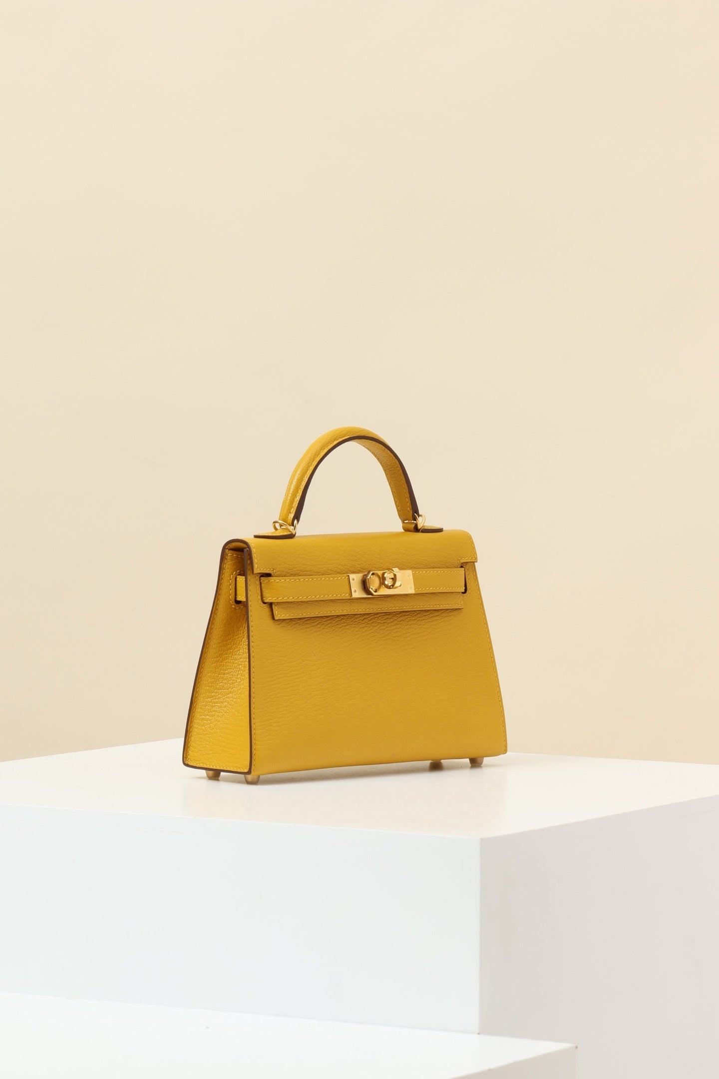 Hermès Mini Kelly 20 Yellow Epsom Leather