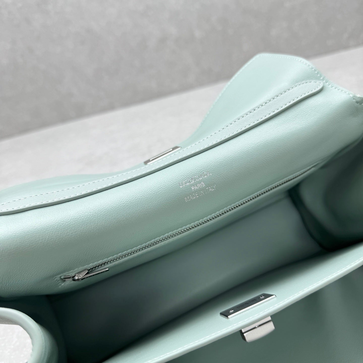 Balenciaga Rodeo Small Mineral Green Leather Bag