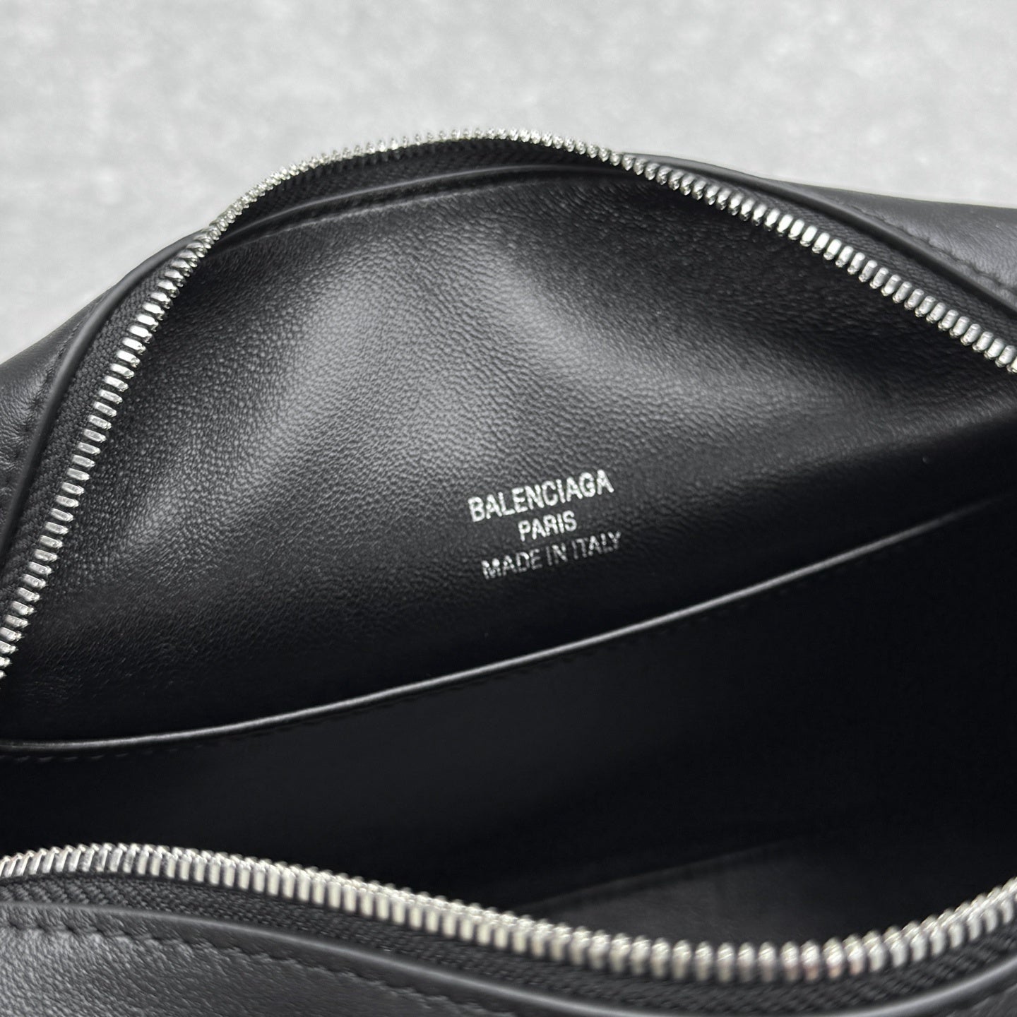 Balenciaga Rodeo Camera Bag Black Calfskin Silver