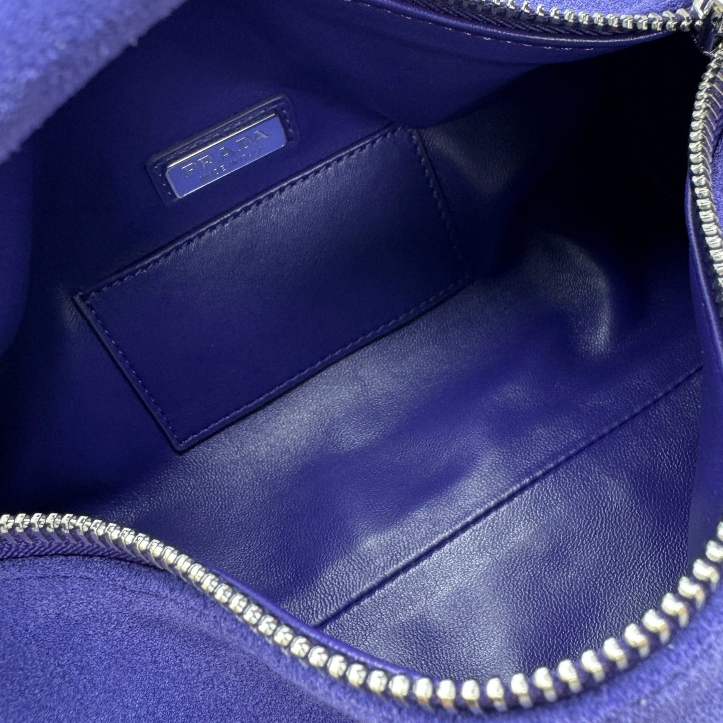 Prada Purple Suede Leather Shoulder Bag