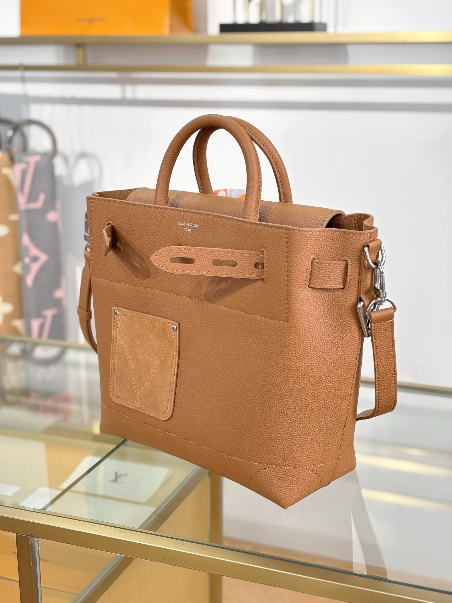 Louis Vuitton Steamer 30 Bag in LV Touch Cowhide Leather