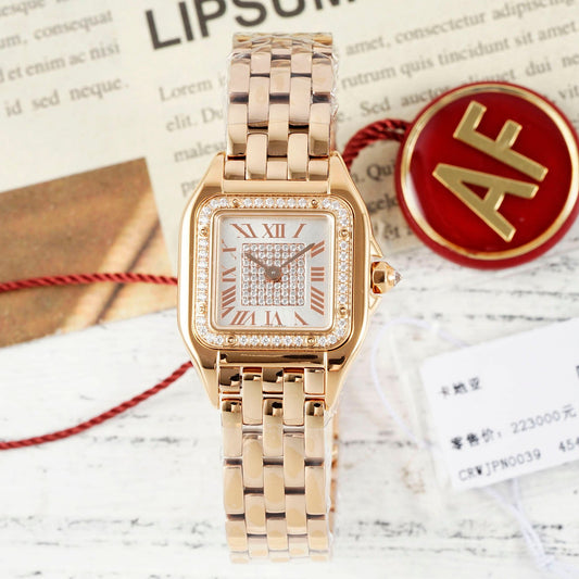 Panthère de Cartier Small Model – 18K Rose Gold with 36 Brilliant-Cut Diamonds
