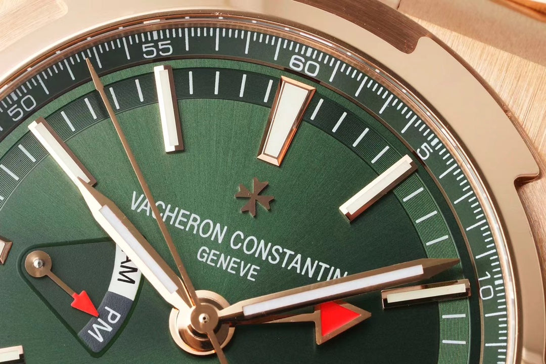 Vacheron Constantin Overseas Dual Time 7920V/210R-B965 – Green Dial, Rose Gold Case & Bracelet