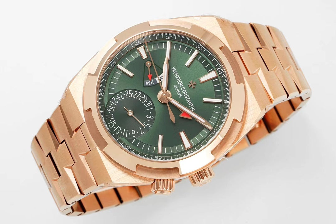 Vacheron Constantin Overseas Dual Time 7920V/210R-B965 – Green Dial, Rose Gold Case & Bracelet