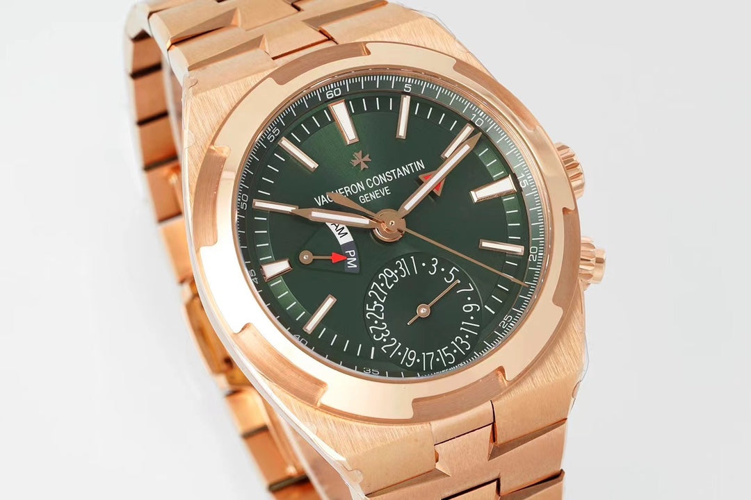 Vacheron Constantin Overseas Dual Time 7920V/210R-B965 – Green Dial, Rose Gold Case & Bracelet