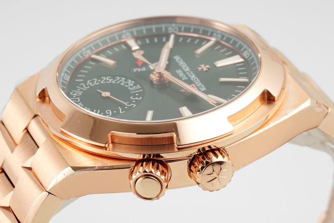 Vacheron Constantin Overseas Dual Time 7920V/210R-B965 – Green Dial, Rose Gold Case & Bracelet