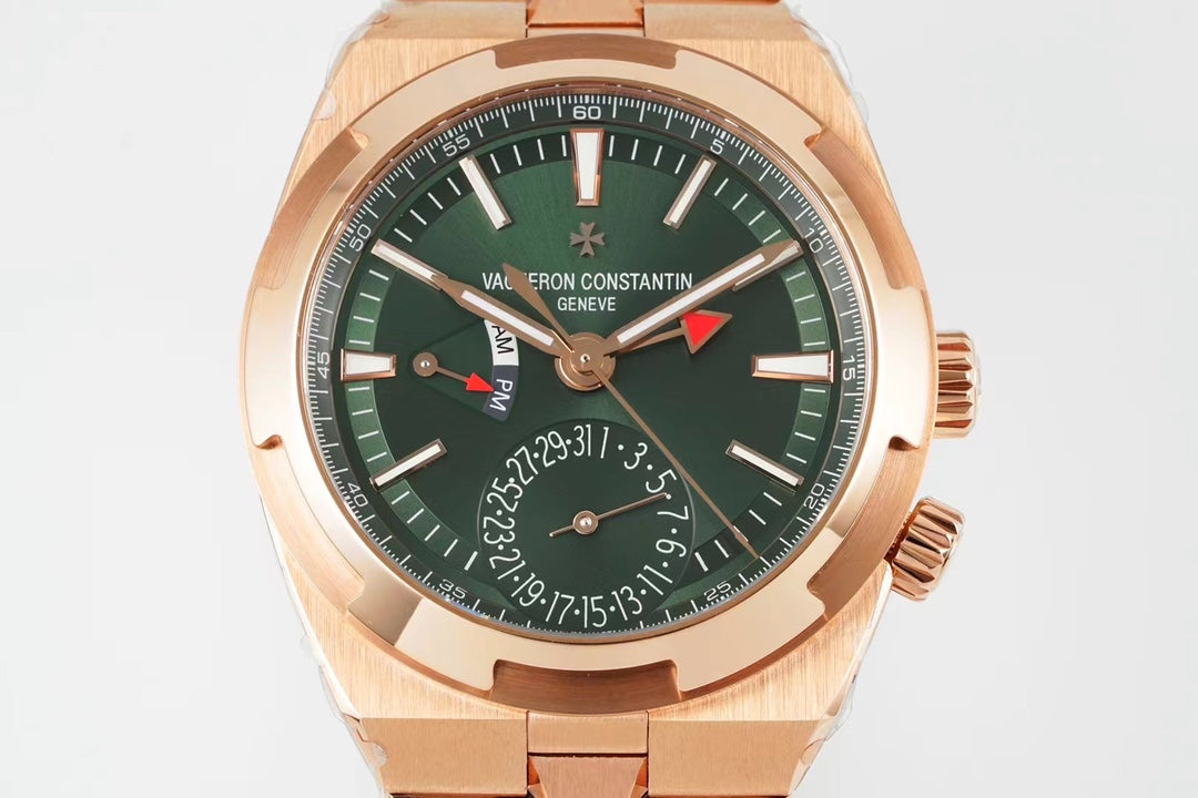Vacheron Constantin Overseas Dual Time 7920V/210R-B965 – Green Dial, Rose Gold Case & Bracelet