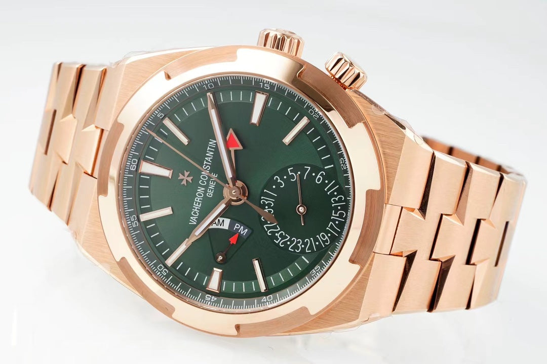 Vacheron Constantin Overseas Dual Time 7920V/210R-B965 – Green Dial, Rose Gold Case & Bracelet