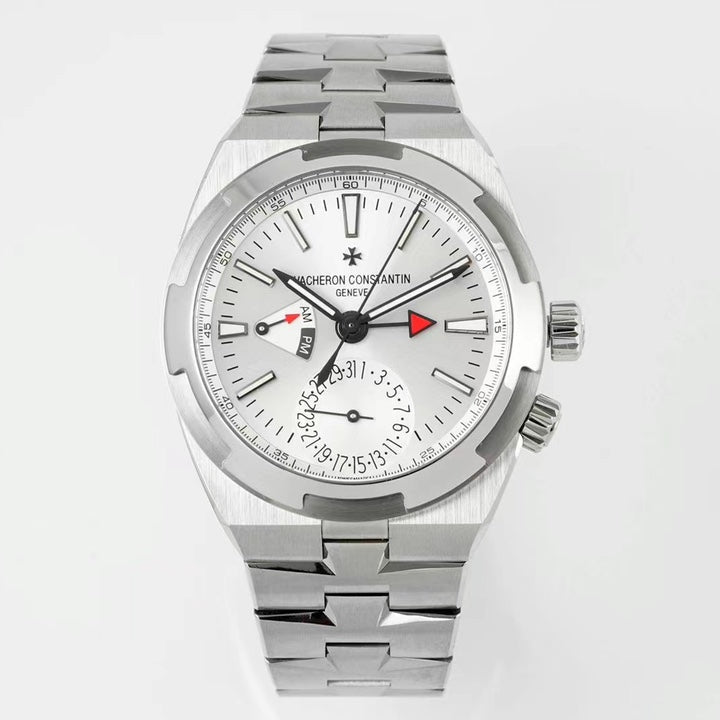 Vacheron Constantin Overseas Dual Time – Silver Dial, Stainless Steel Case & Bracelet