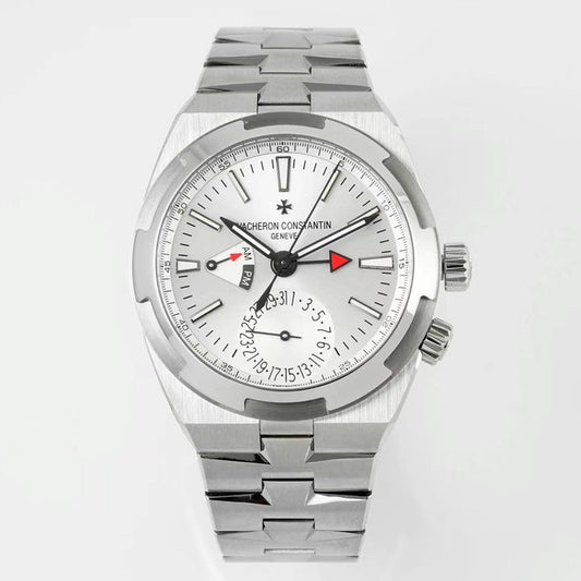 Vacheron Constantin Overseas Dual Time – Silver Dial, Stainless Steel Case & Bracelet