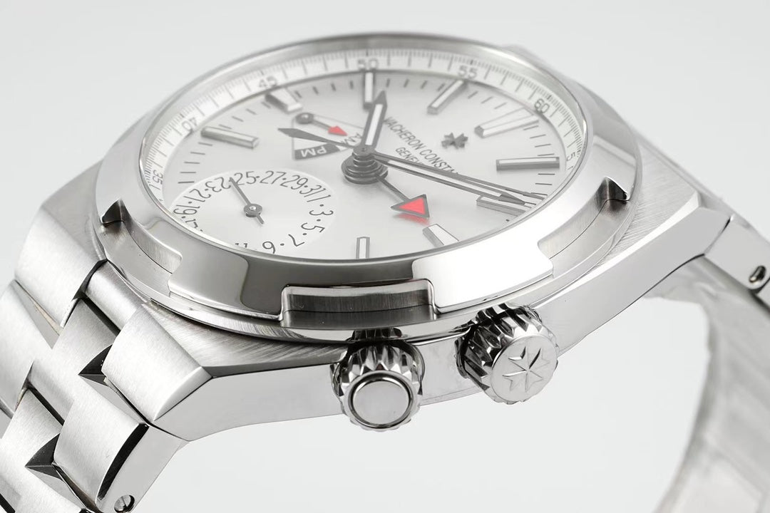 Vacheron Constantin Overseas Dual Time – Silver Dial, Stainless Steel Case & Bracelet