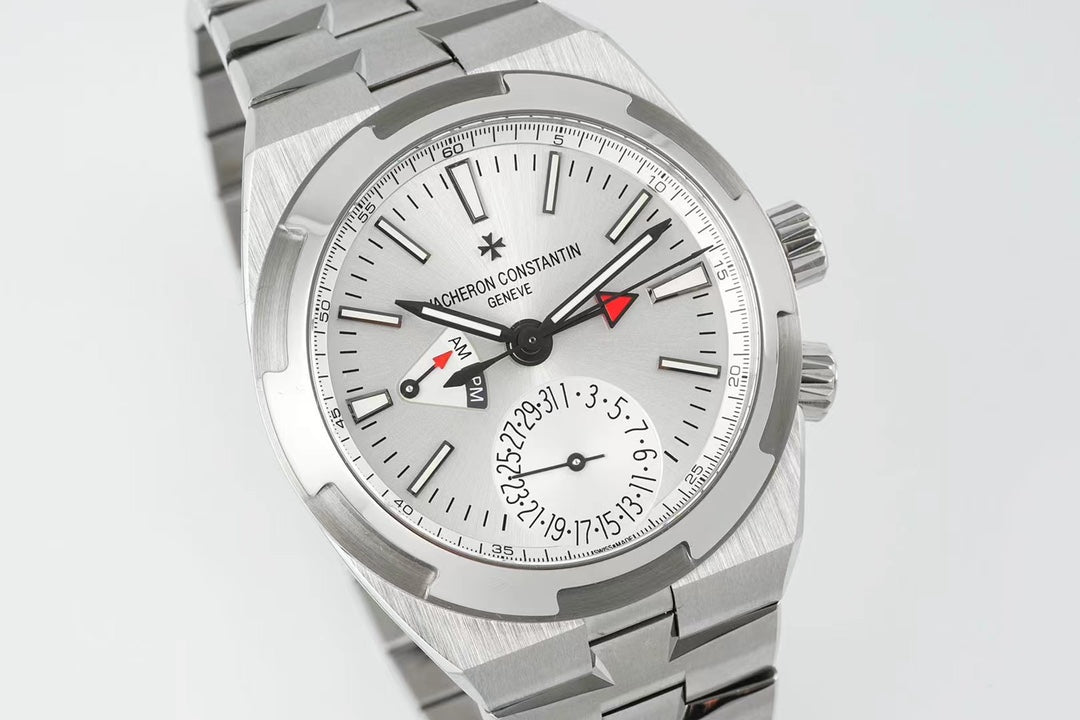 Vacheron Constantin Overseas Dual Time – Silver Dial, Stainless Steel Case & Bracelet