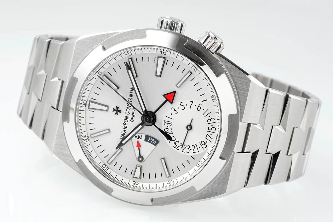 Vacheron Constantin Overseas Dual Time – Silver Dial, Stainless Steel Case & Bracelet