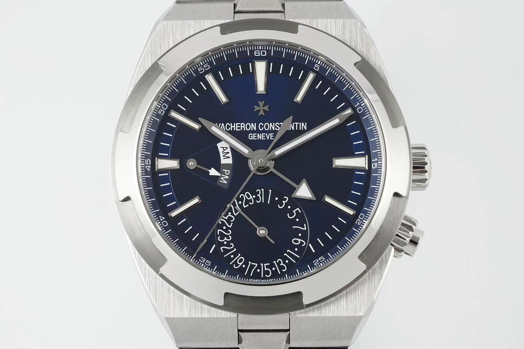 Vacheron Constantin Overseas Dual Time 7900V/110A-B334 – Blue Dial, Stainless Steel Bracelet