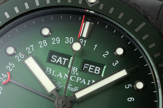 Blancpain Fifty Fathoms Bathyscaphe Moonphase Green Dial