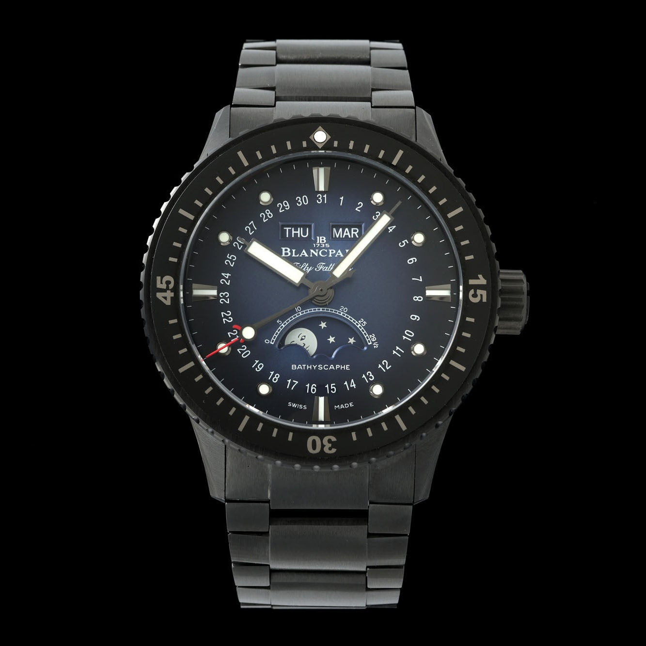 Blancpain Fifty Fathoms Bathyscaphe Moonphase Complete Calendar