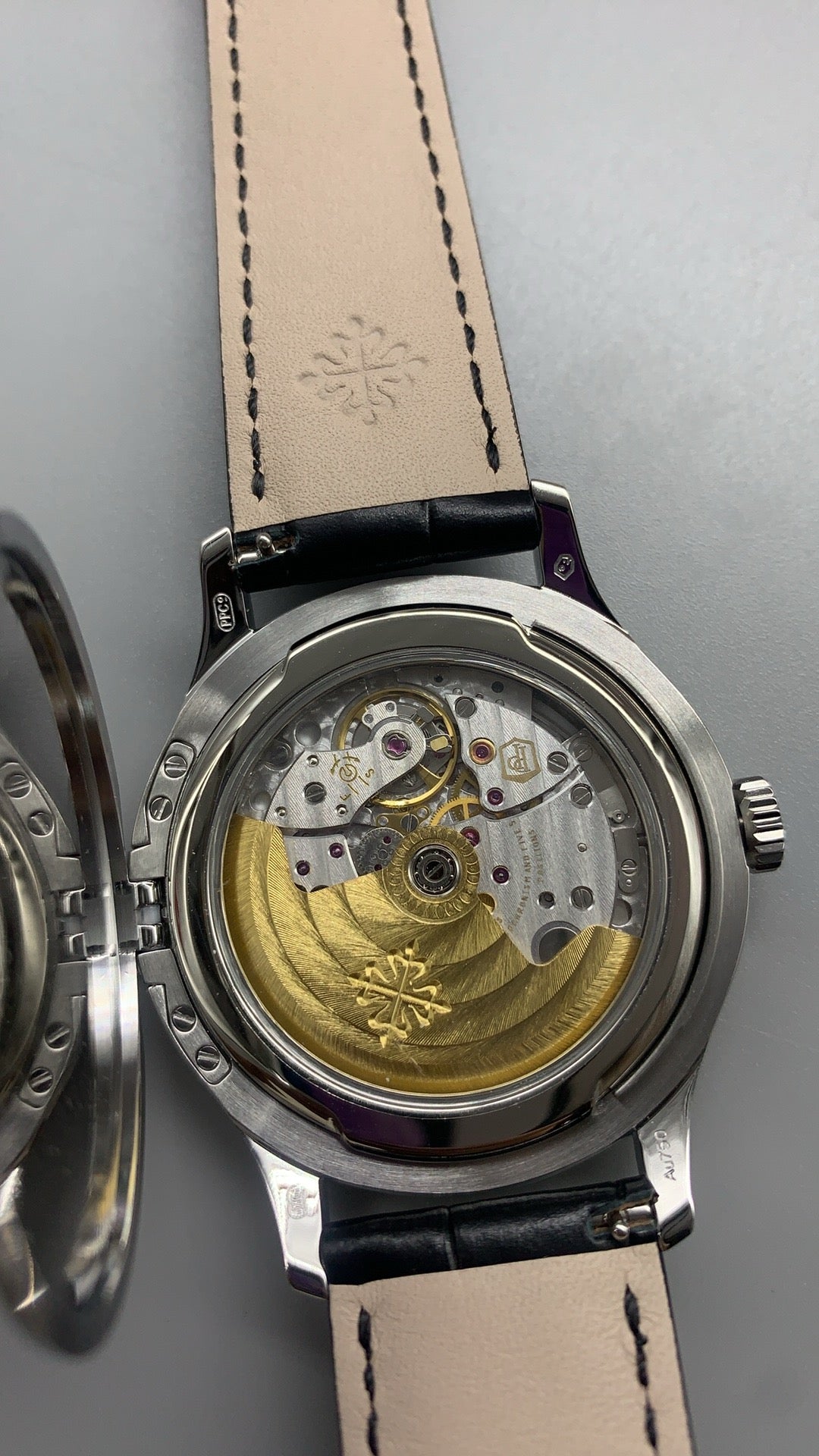 Patek Philippe Calatrava 39mm White Gold with Black Leather Strap