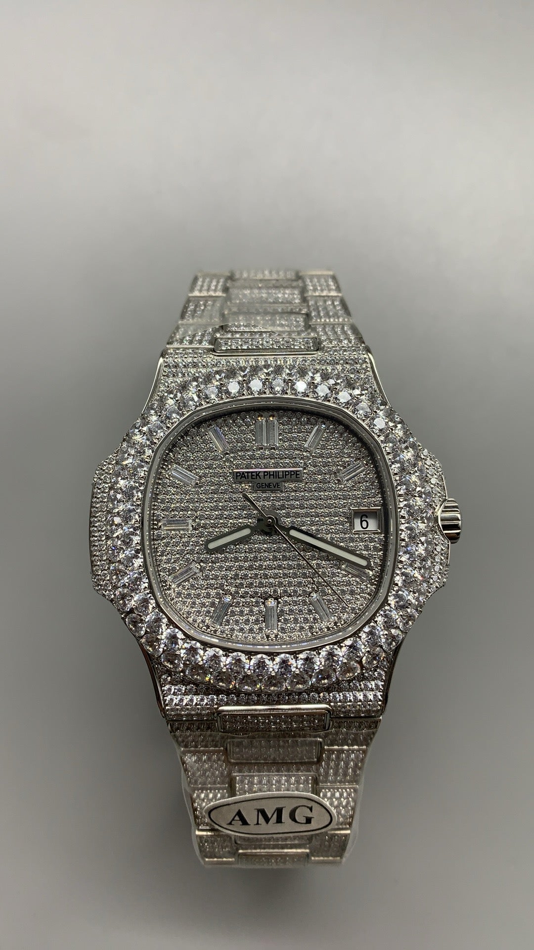 Patek Philippe Nautilus 5719/1G White Gold Fully Diamond-Set Watch