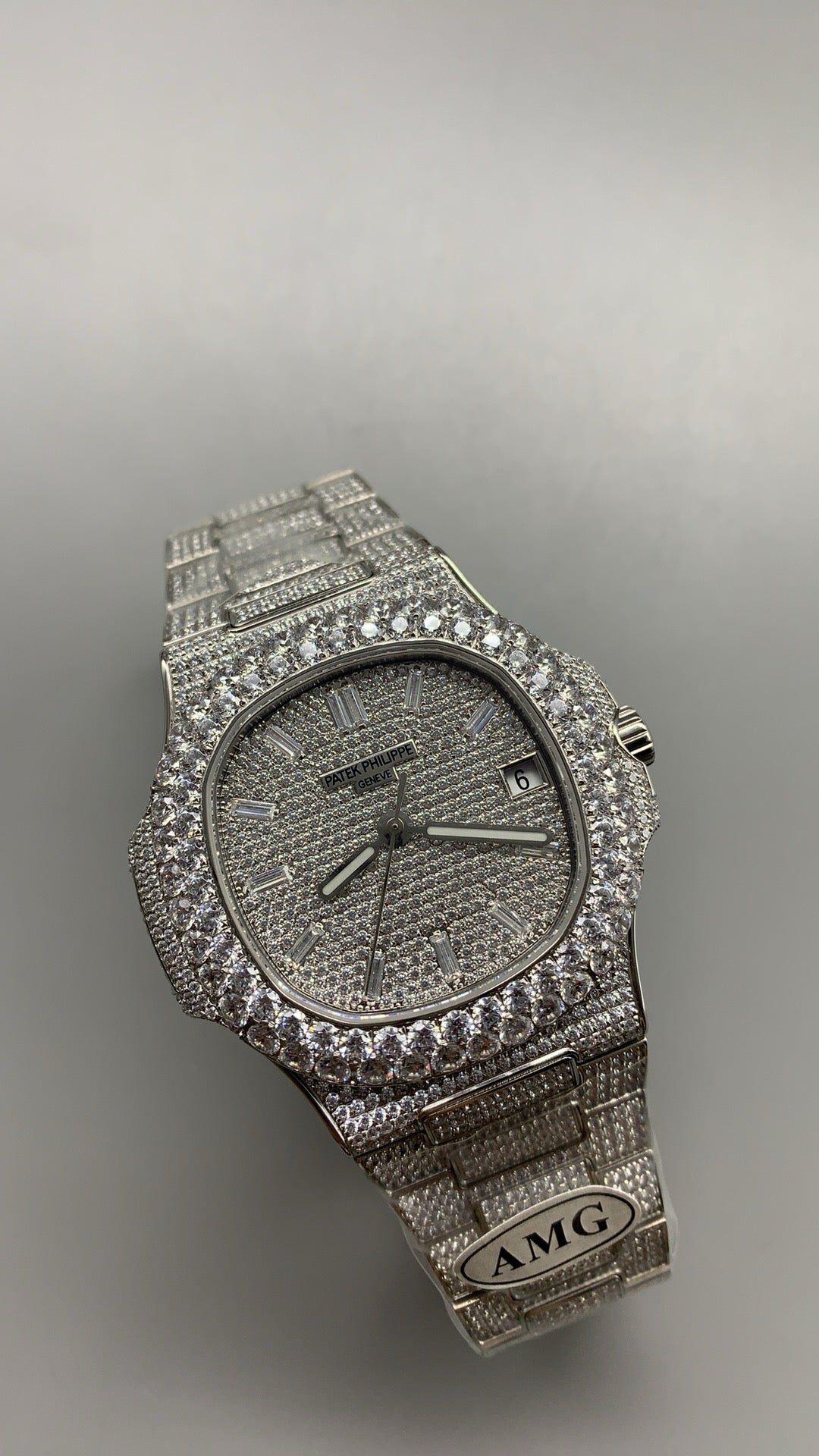 Patek Philippe Nautilus 5719/1G White Gold Fully Diamond-Set Watch