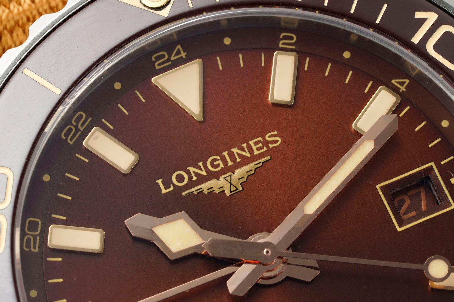 Longines HydroConquest GMT L3.790.4.66.2 – Brown Dial with NATO Strap