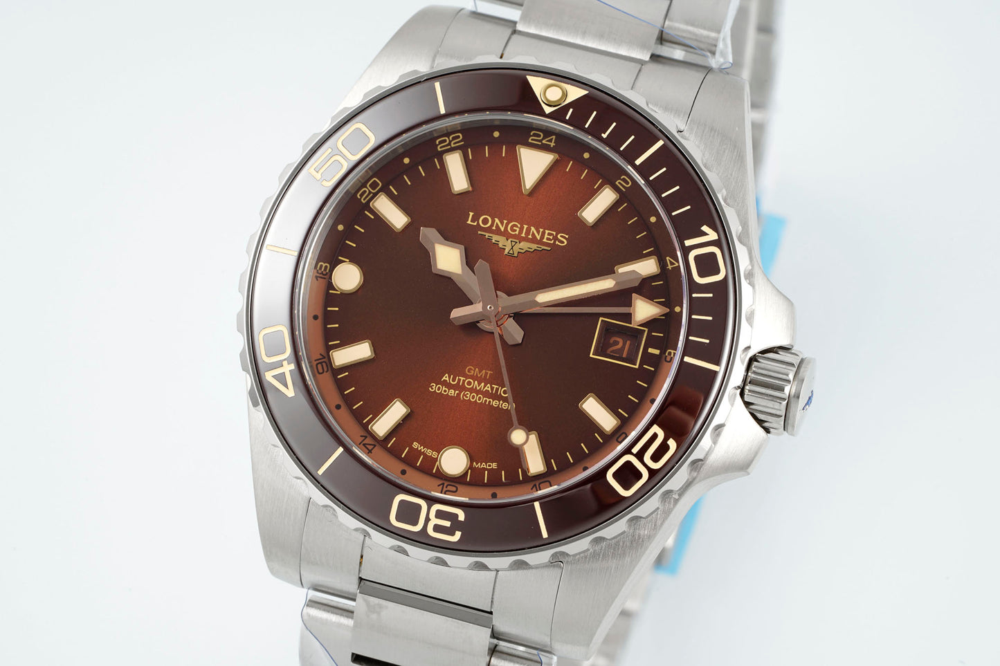 Longines HydroConquest GMT L3.790.4.96.6 – Stainless Steel Sports Watch