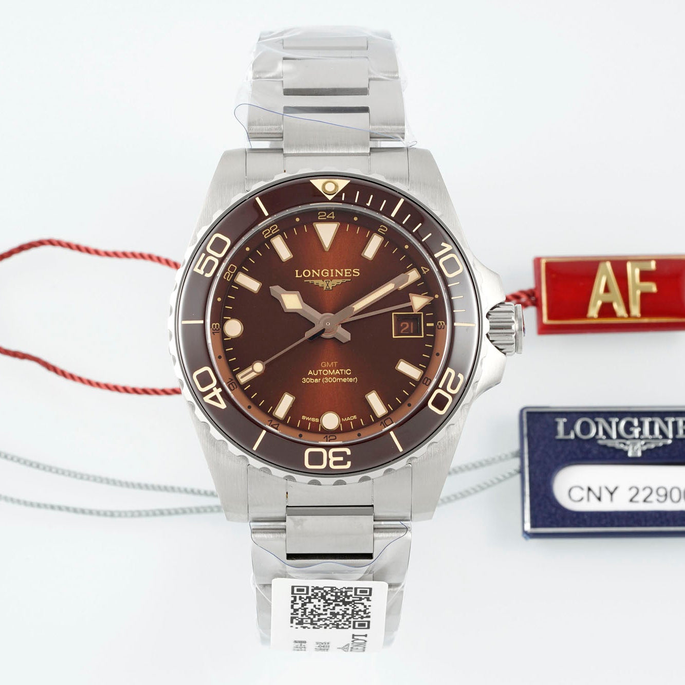 Longines HydroConquest GMT L3.790.4.96.6 – Stainless Steel Sports Watch