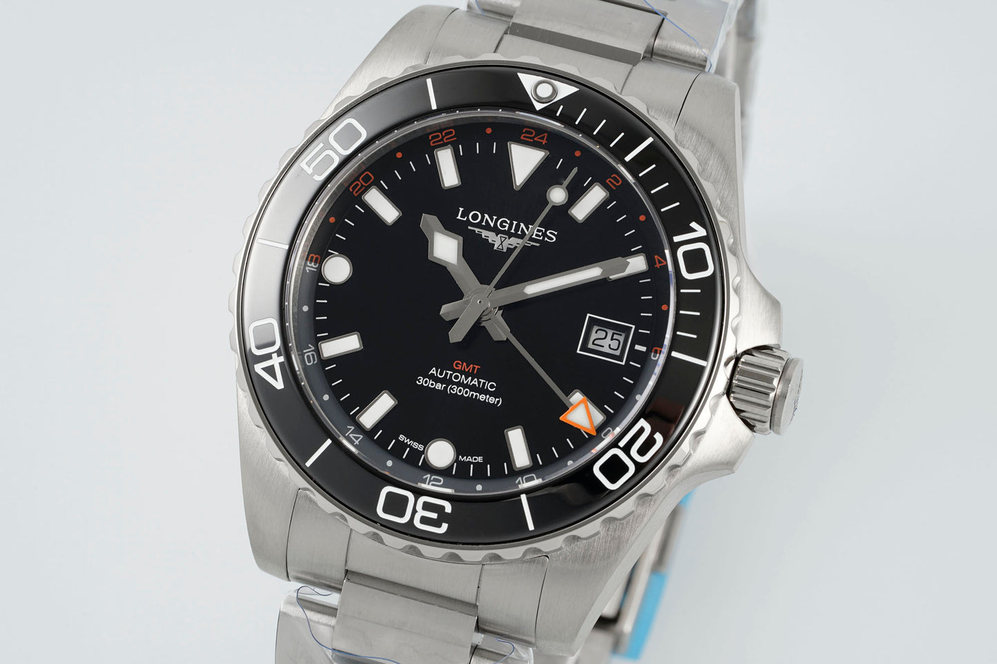 Longines HydroConquest GMT L3.790.4.96.6 – Stainless Steel Sports Watch