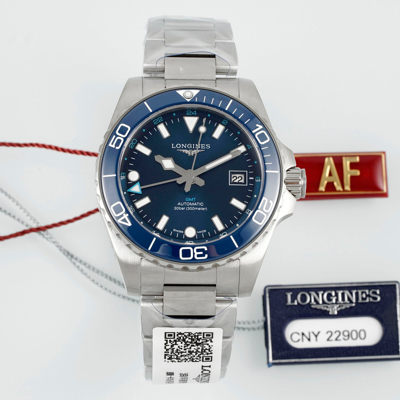 Longines HydroConquest GMT L3.790.4.96.6 – Stainless Steel Sports Watch