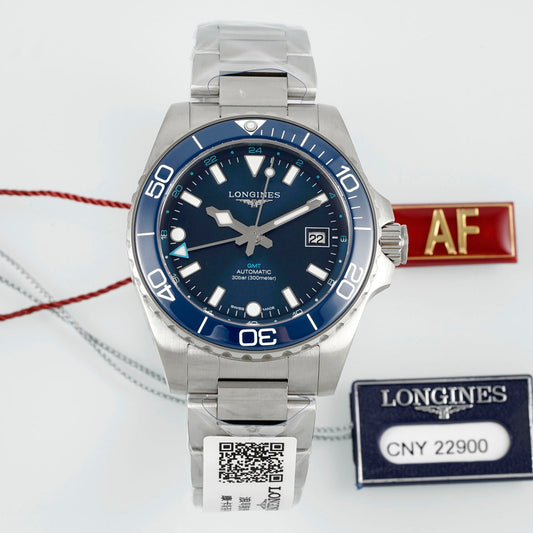 Longines HydroConquest GMT L3.790.4.96.6 – Stainless Steel Sports Watch