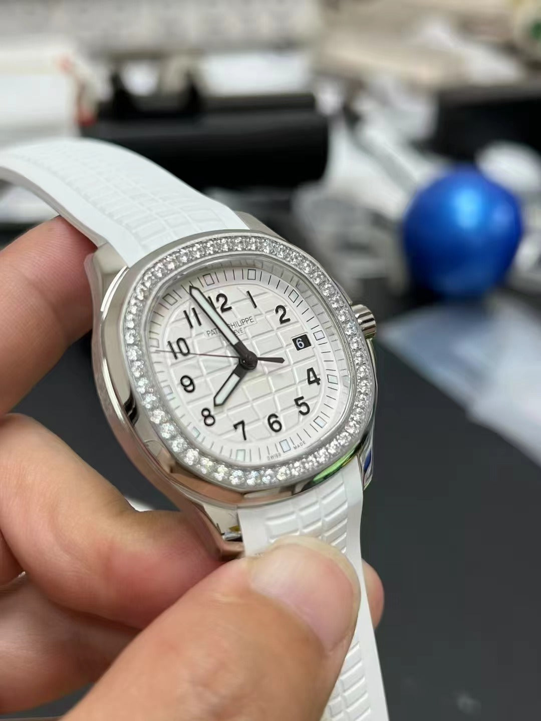 Patek Philippe Aquanaut Luce 5267/200A-010 Steel with Diamond Bezel & White Dial