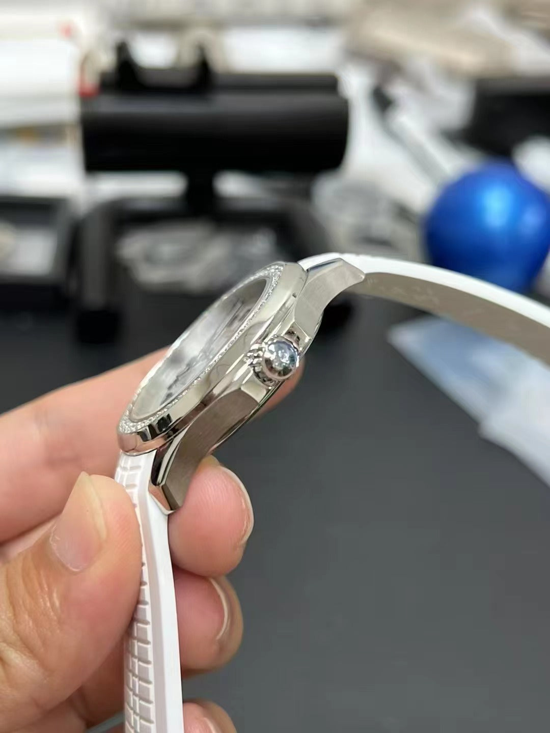 Patek Philippe Aquanaut Luce 5267/200A-010 Steel with Diamond Bezel & White Dial