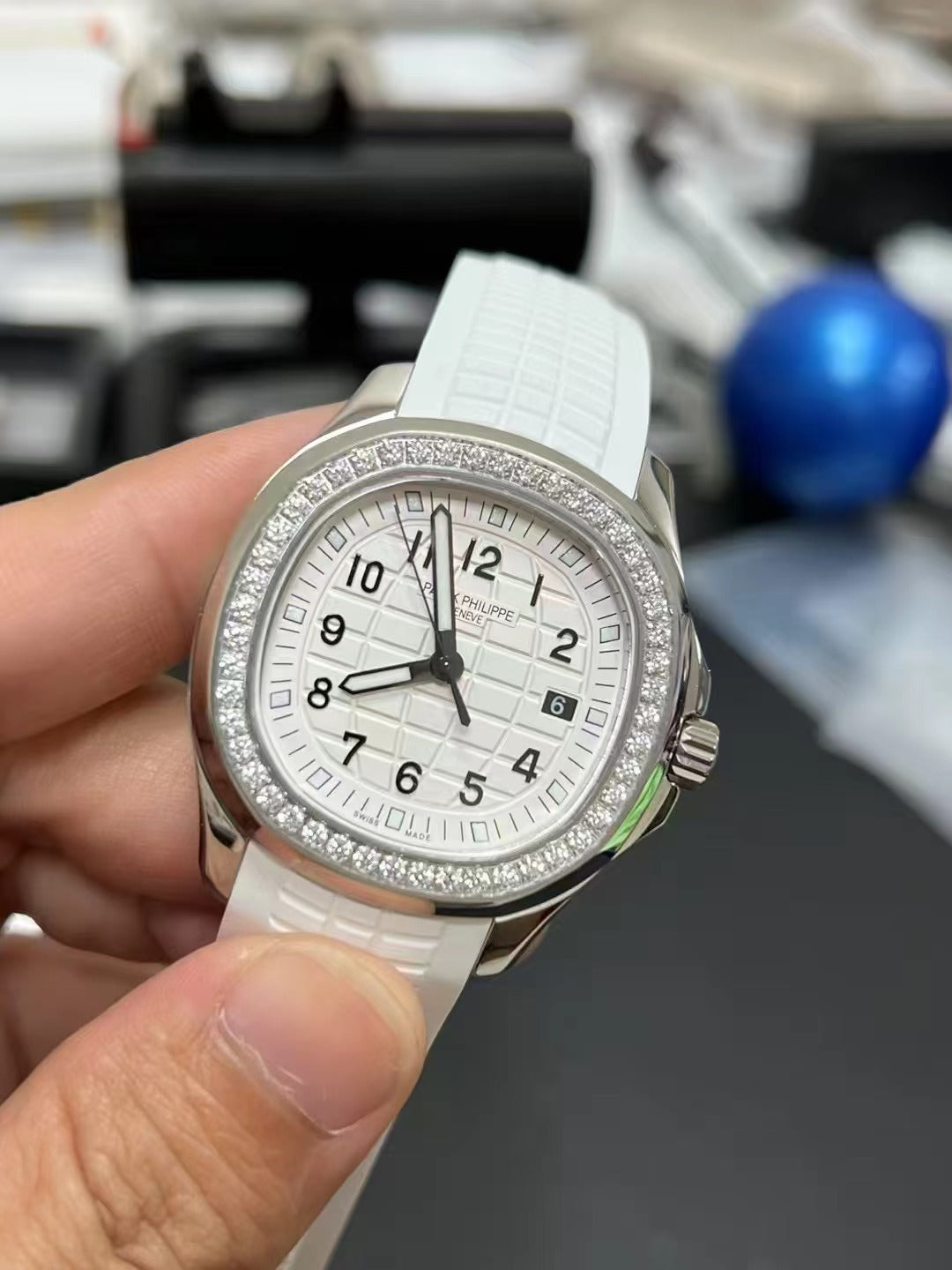 Patek Philippe Aquanaut Luce 5267/200A-010 Steel with Diamond Bezel & White Dial