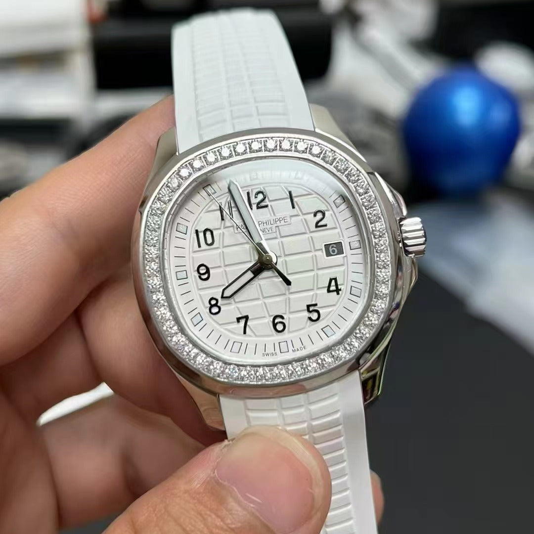 Patek Philippe Aquanaut Luce 5267/200A-010 Steel with Diamond Bezel & White Dial