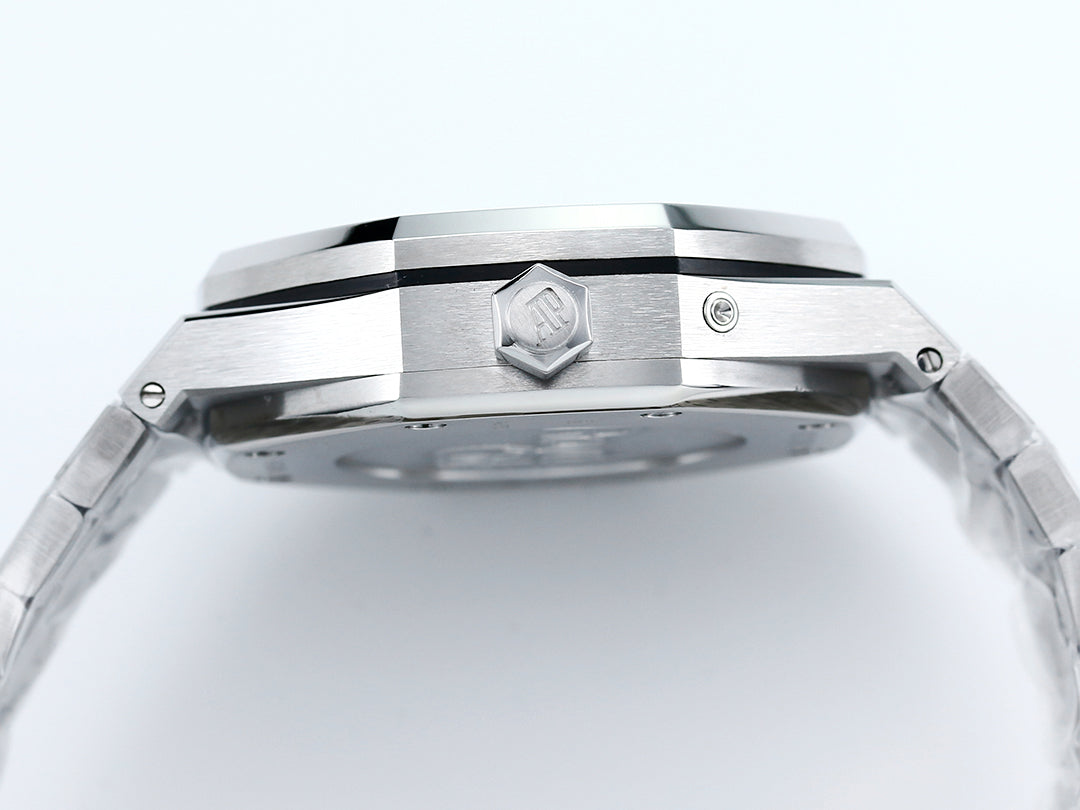 Audemars Piguet Royal Oak Dual Time Stainless Steel Blue Grande Tapisserie Dial