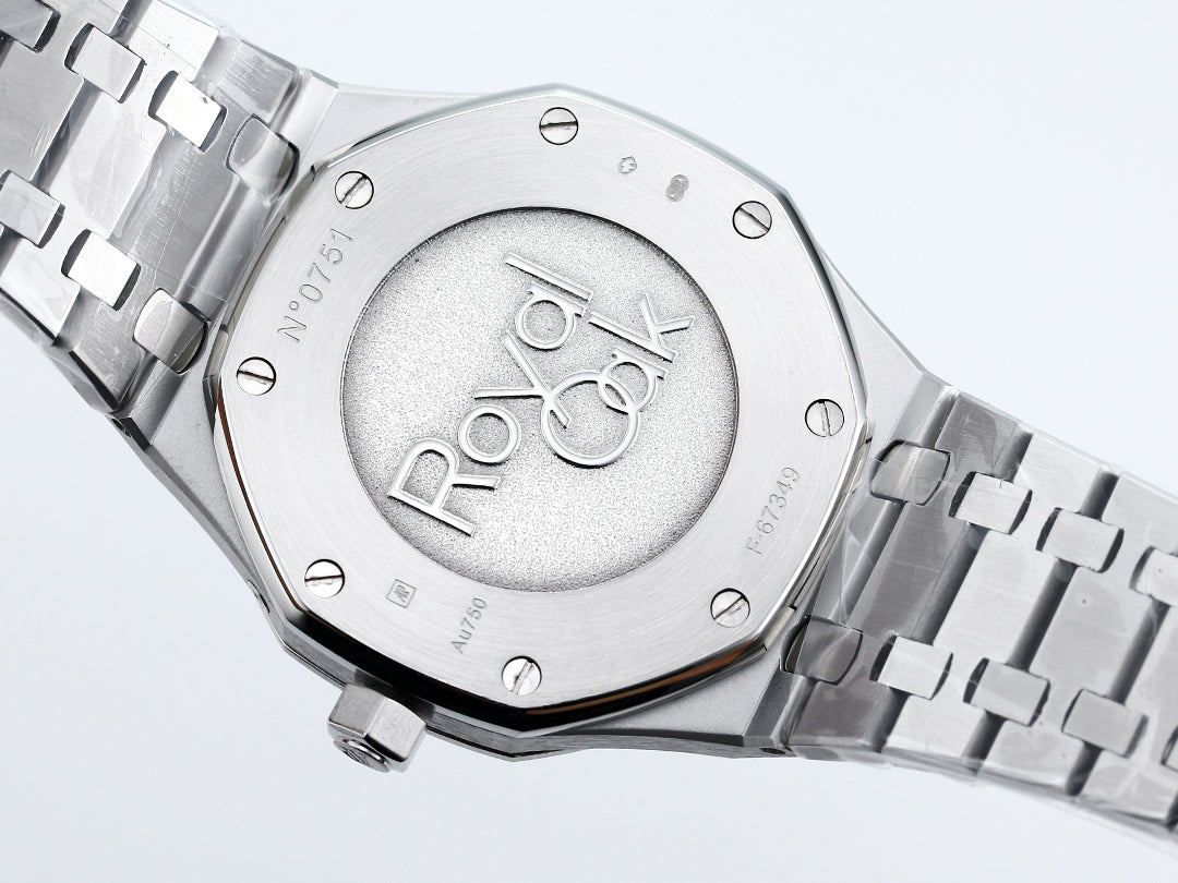 Audemars Piguet Royal Oak Dual Time Stainless Steel Blue Grande Tapisserie Dial