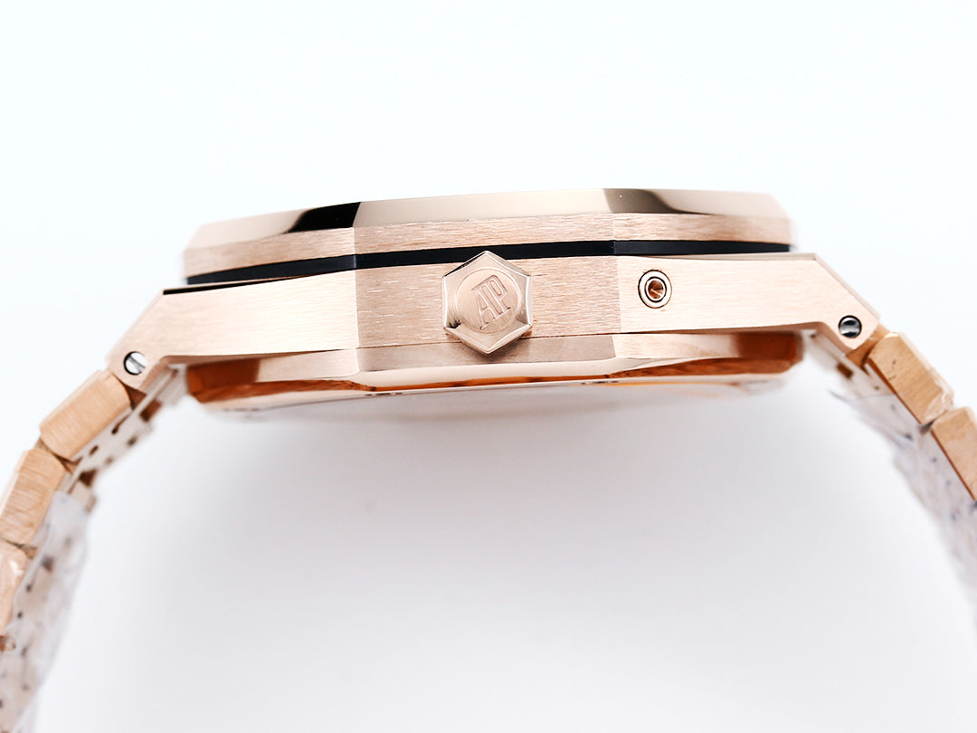 Audemars Piguet Royal Oak Dual Time 39mm Rose Gold White Dial Ref 26120OR