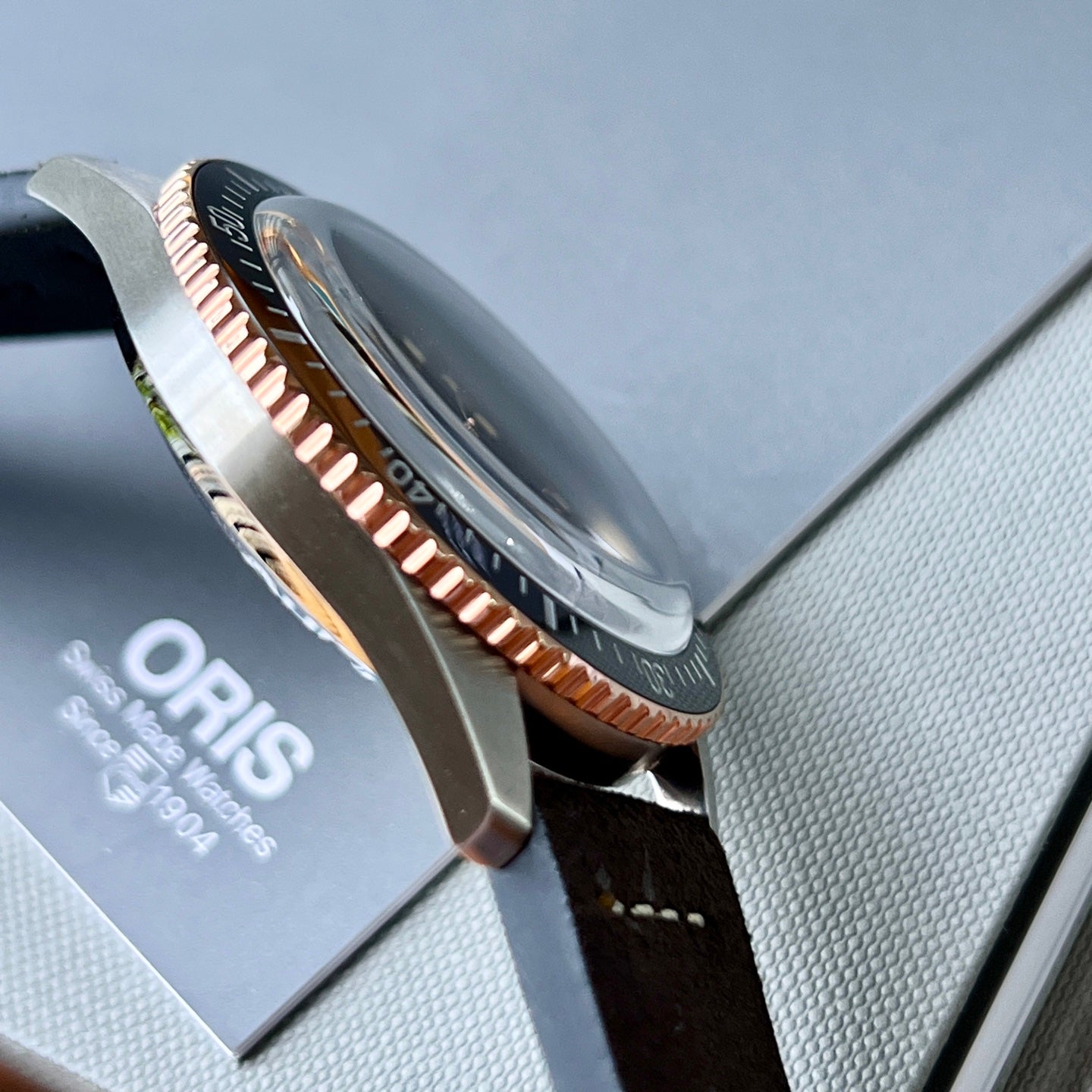 Oris Divers Sixty-Five Automatic Watch with Black Dial & Bronze Bezel