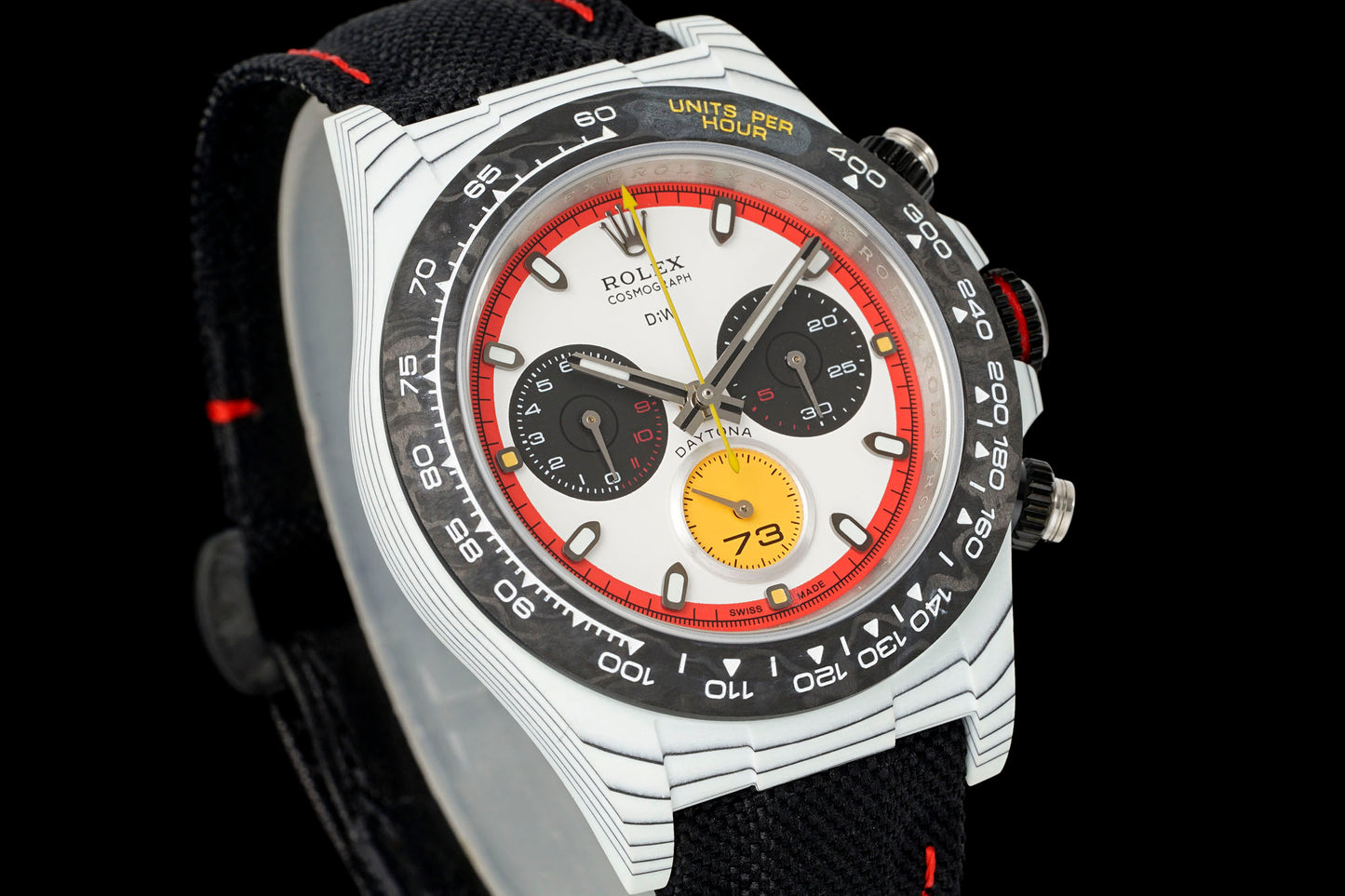 DiW Rolex Daytona Volcano Carbon Fiber Chronograph Watch