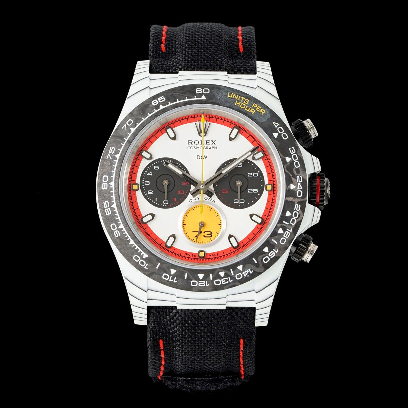 DiW Rolex Daytona Volcano Carbon Fiber Chronograph Watch